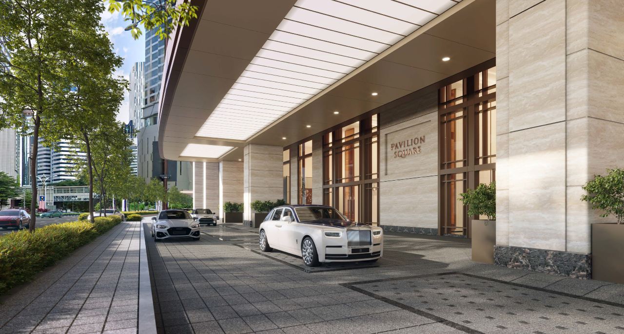 Pavilion Square Kuala Lumpur luxury residence arrival lobby in Bukit Bintang