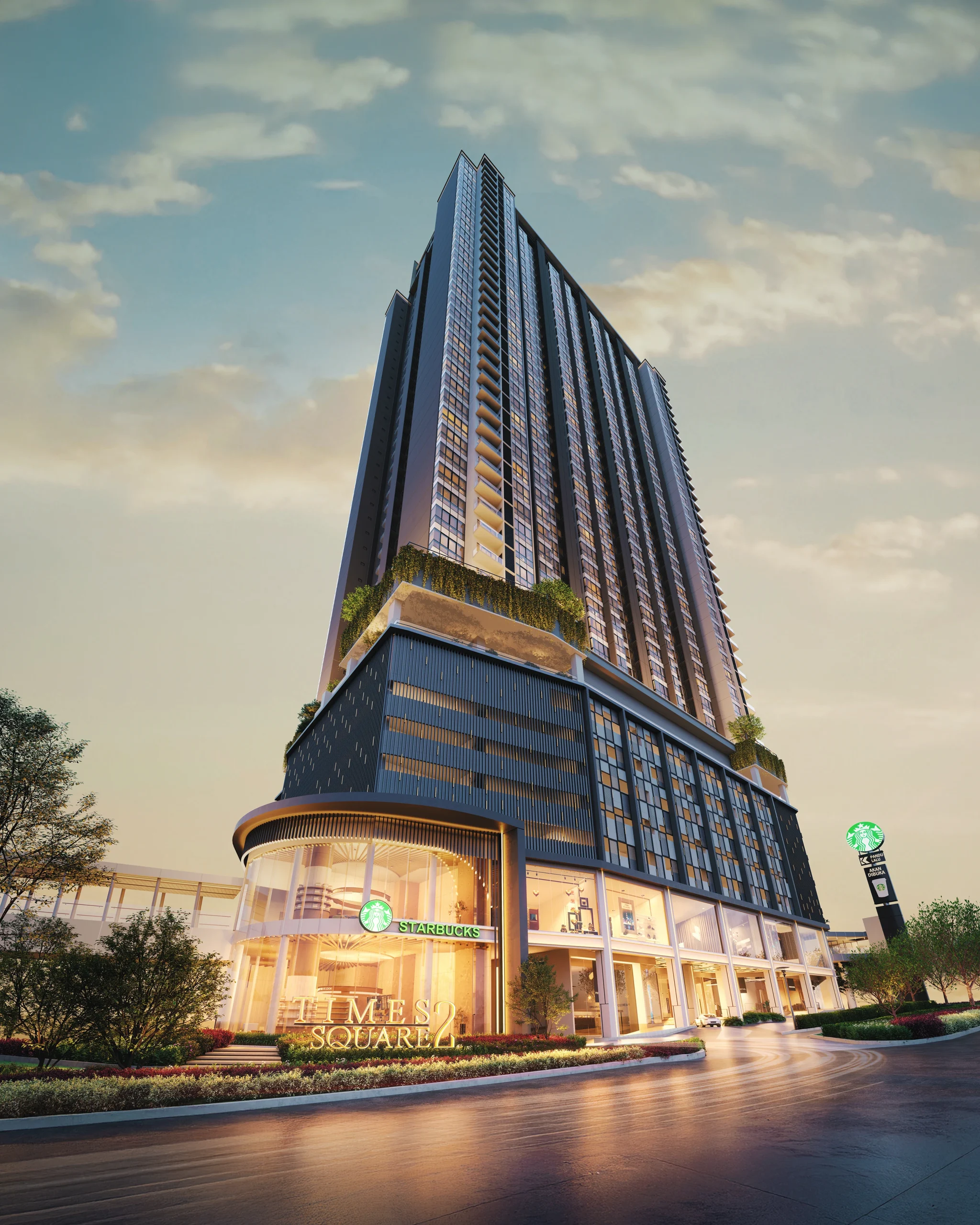 Times Square 2 tower on Jalan Imbi Bukit Bintang