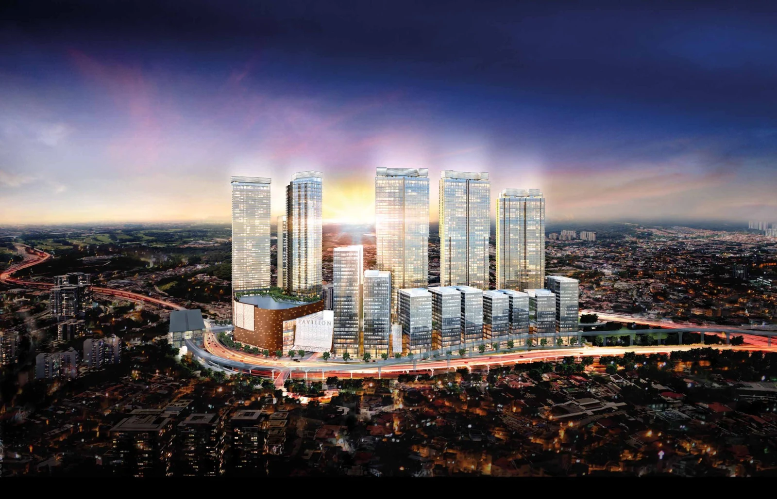 柏威年白沙罗高原 Pavilion Damansara Heights 综合发展项目效果图