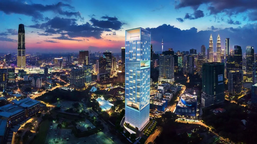The Conlay 大楼与吉隆坡市中心景观