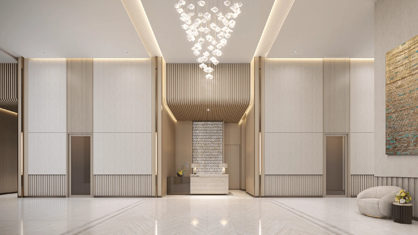 Imperial Residences 帝国私邸宽敞大堂与私人电梯厅