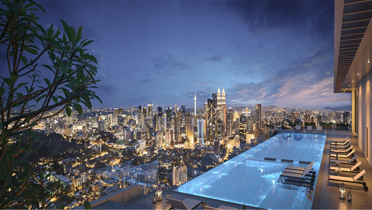 Royal Suites 皇家公馆高空泳池与城市景观