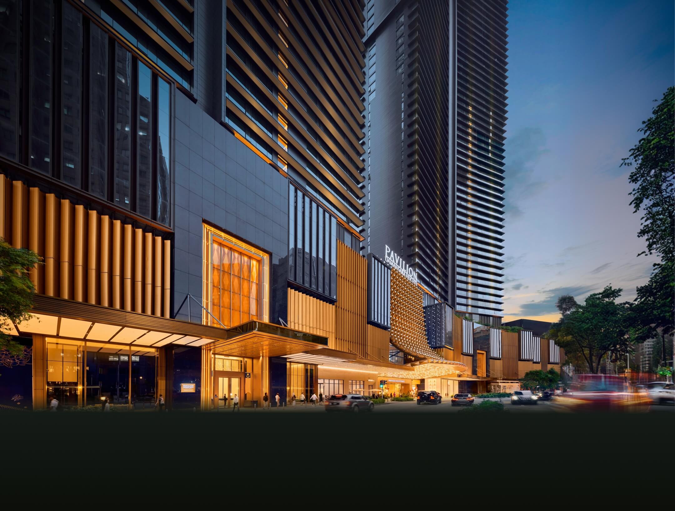 柏威年白沙罗高原综合发展项目与 Royal Suites 位置图